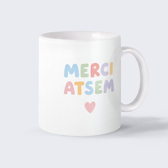 Mug famille Merci atsem coloré