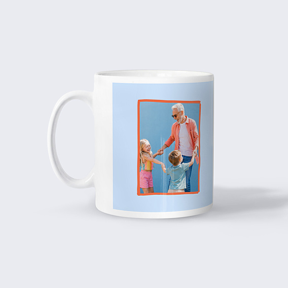 Mug famille Typo colorée Papy