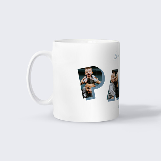 Mug famille Lettres papa
