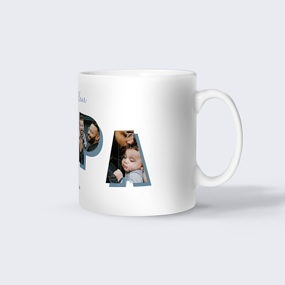 Mug famille Lettres papa