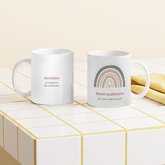 Mug famille Merci arc-en-ciel
