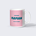 Mug famille Typo colorée Maman