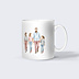 Mug famille Portrait aquarelle aligné