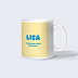 Mug famille Typo colorée Sœur