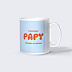 Mug famille Typo colorée Papy