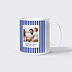Mug famille Rayures bleu