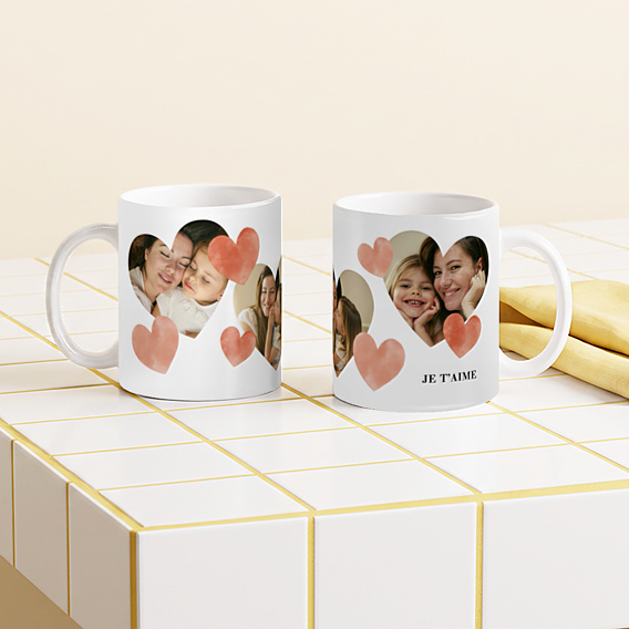 Mug famille Eclats de coeurs