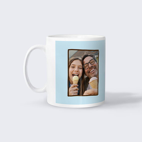 Mug famille Typo colorée Tonton