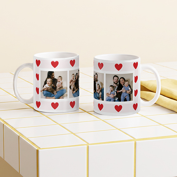 Mug famille 1001 coeurs