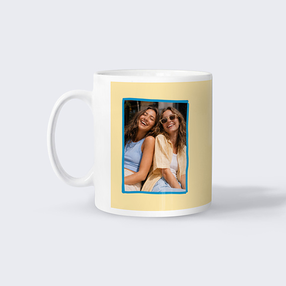 Mug famille Typo colorée Sœur