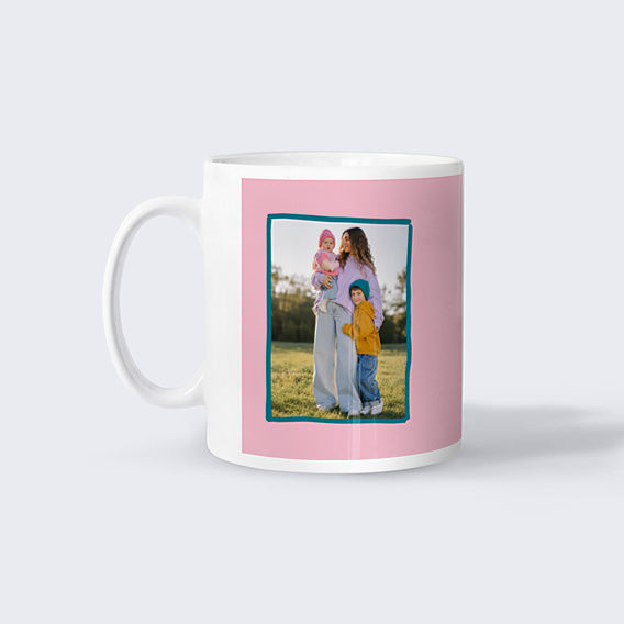 Mug famille Typo colorée Maman