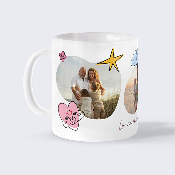 Mug famille Briller toute l'année - Alicia Flipo x Popcarte