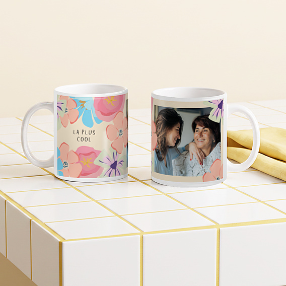 Mug famille Grandes fleurs