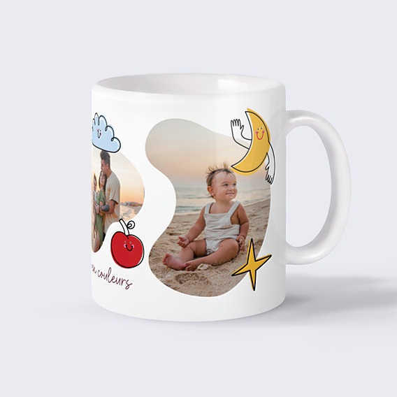 Mug famille Briller toute l'année - Alicia Flipo x Popcarte