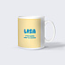 Mug famille Typo colorée Sœur