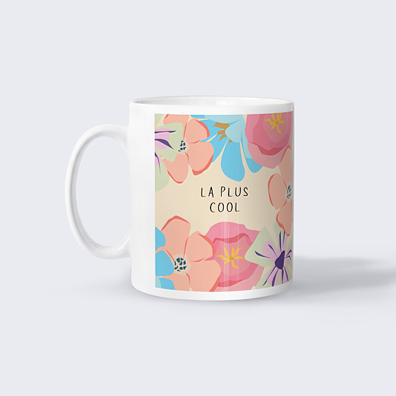 Mug famille Grandes fleurs