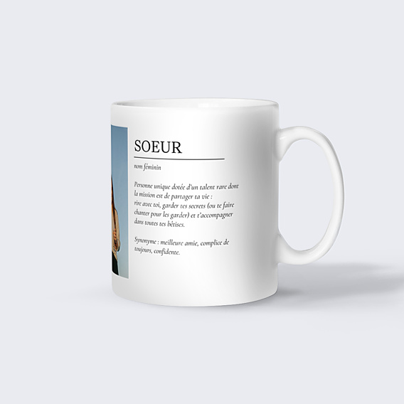 Mug famille Définition soeur