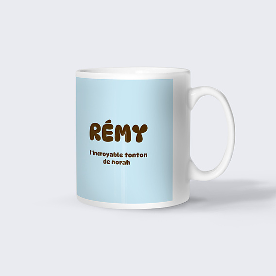 Mug famille Typo colorée Tonton