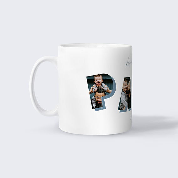 Mug famille Lettres papa