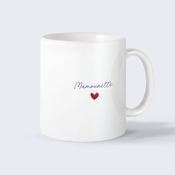 Mug famille Typo simple maman