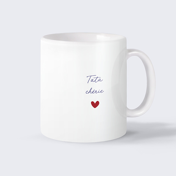 Mug famille Typo simple tata