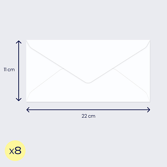 Enveloppes Rectangle allongé (DL)