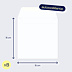 Enveloppes Carré autocollante