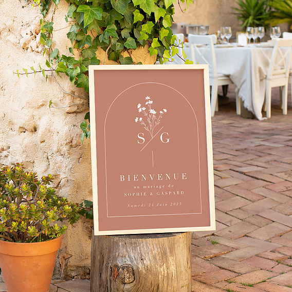 Panneau mariage Botanica
