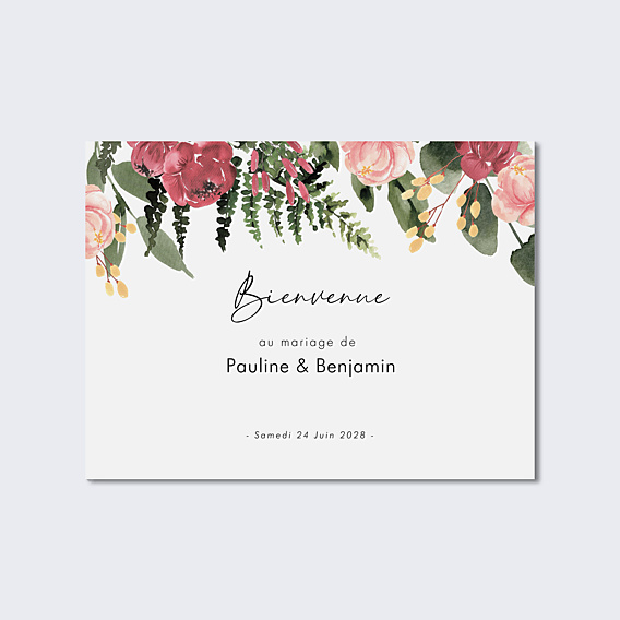 Panneau Mariage Wild flowers