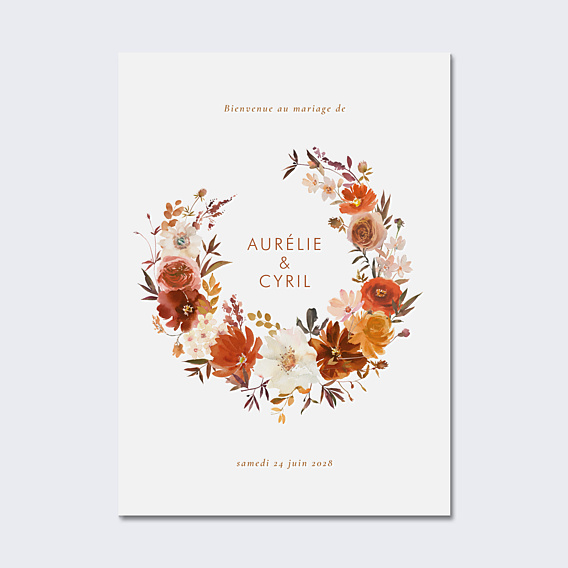 Panneau Mariage Bouquet parfumé