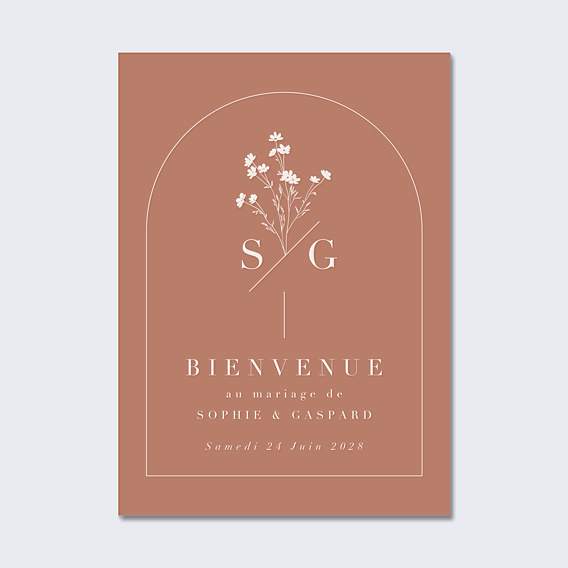 Panneau Mariage Botanica