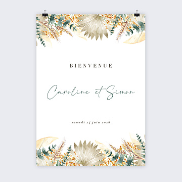 Panneau Bienvenue Mariage Bohemia