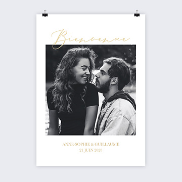Panneau Bienvenue Mariage Joli Oui