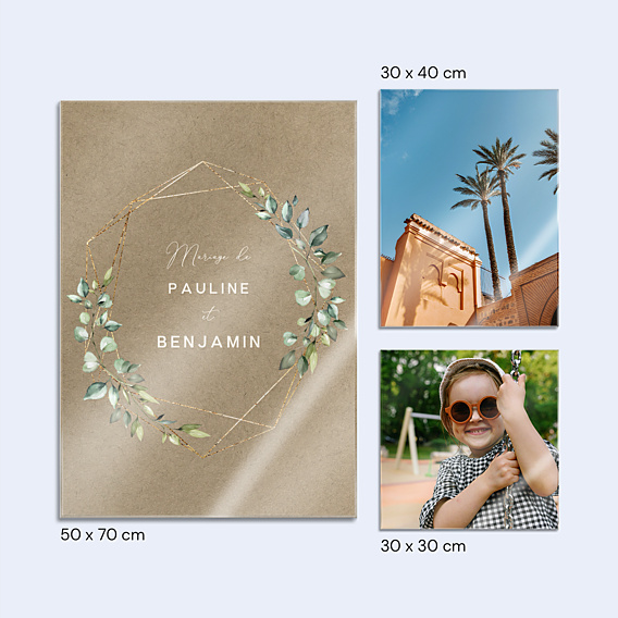 Panneau Mariage Modern love