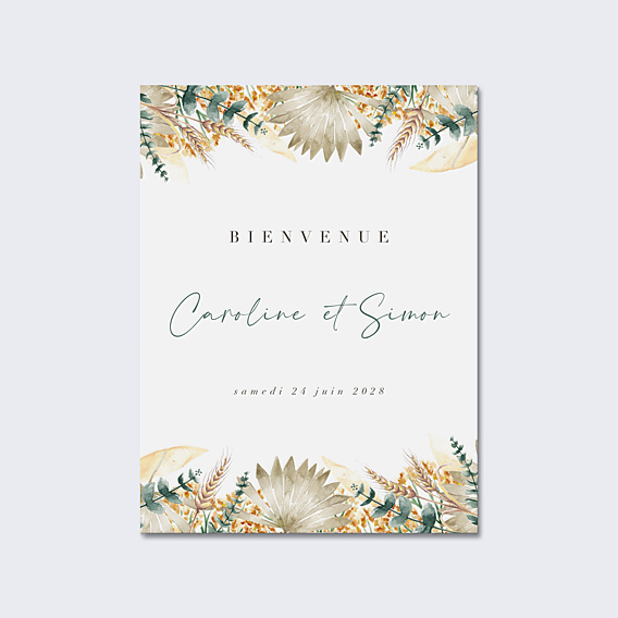Panneau Mariage Bohemia