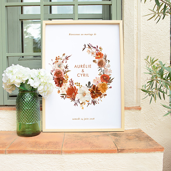 Panneau Mariage Bouquet Parfumé