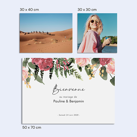 Panneau Mariage Wild flowers