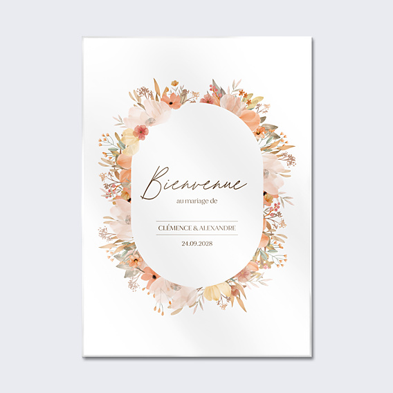 Panneau Mariage Flowers of Fall