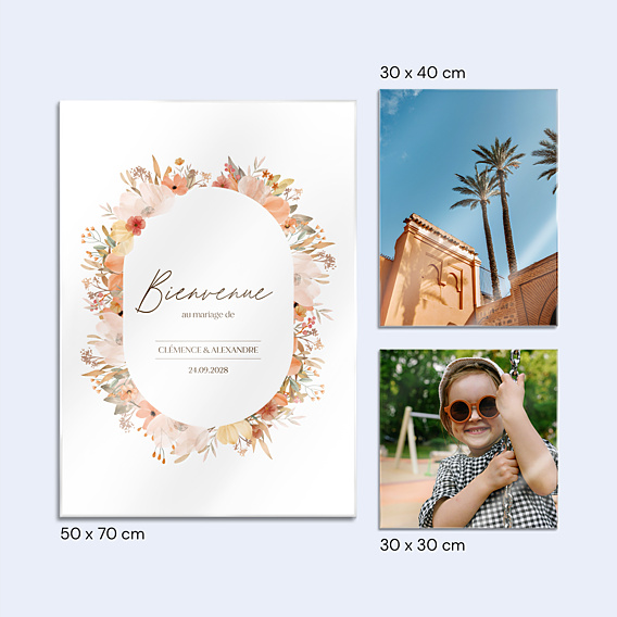 Panneau Mariage Flowers of Fall