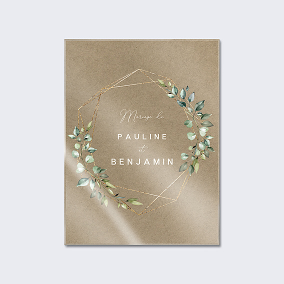 Panneau Mariage Modern love