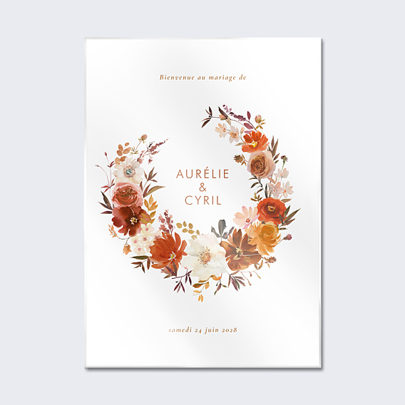 Panneau Mariage Bouquet parfumé