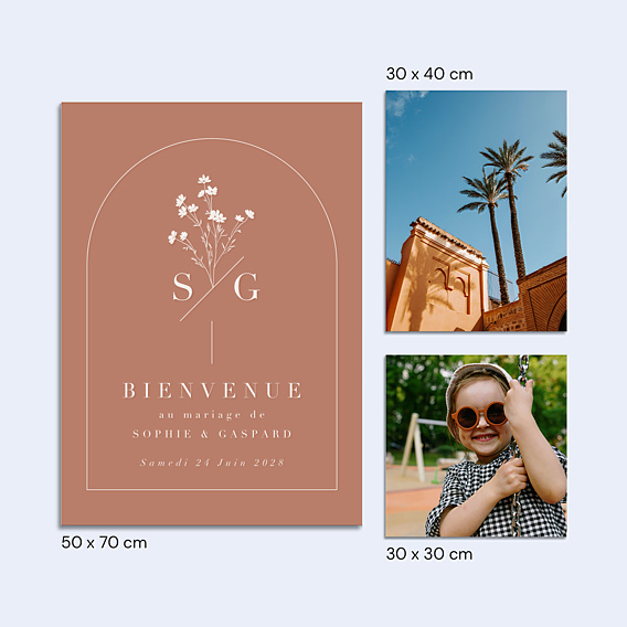 Panneau Mariage Botanica