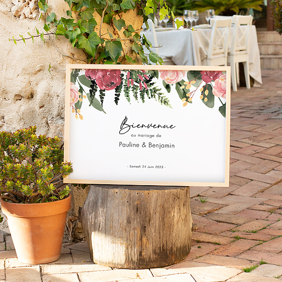 Panneau Mariage Wild flowers