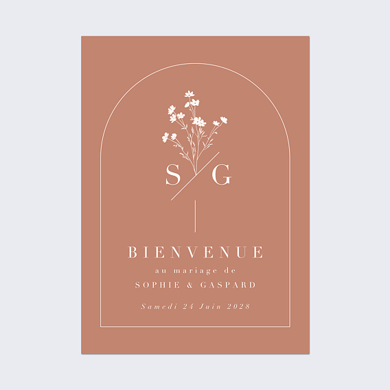 Panneau Mariage Botanica