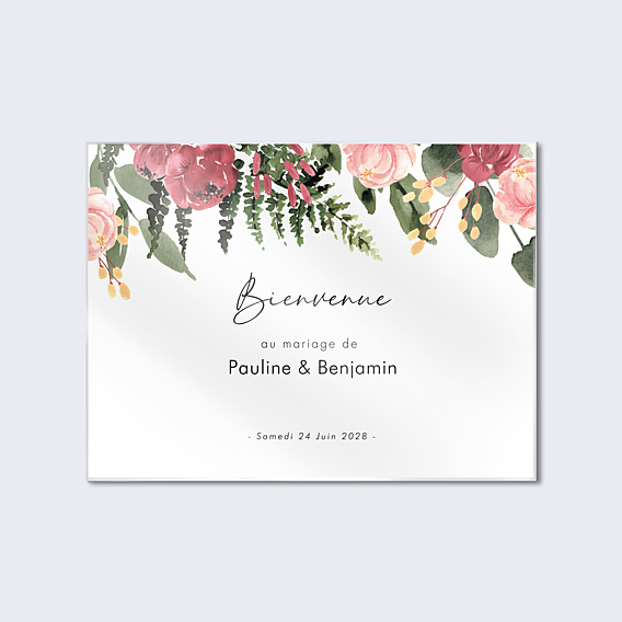 Panneau Mariage Wild flowers