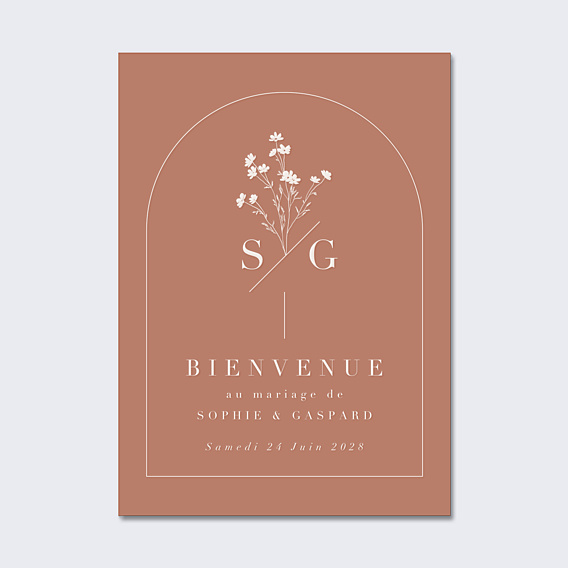 Panneau Mariage Botanica
