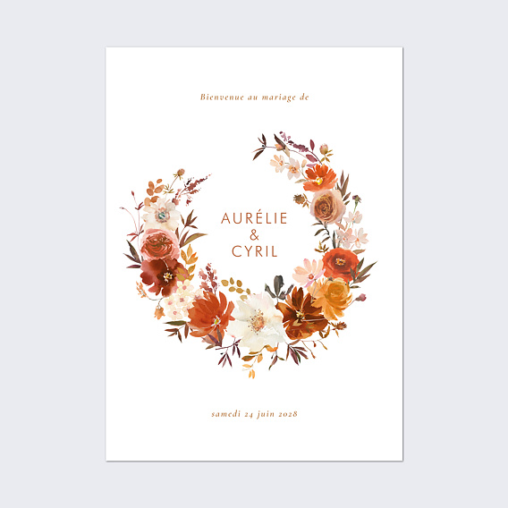 Panneau Mariage Bouquet parfumé