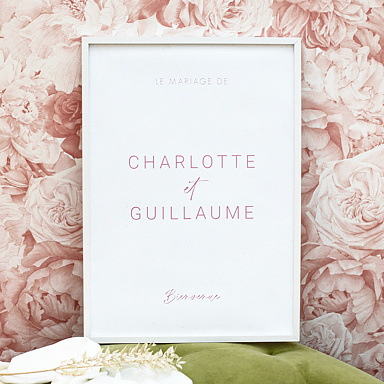 Panneau Bienvenue Mariage Maison Lemoine X Popcarte - Ivory