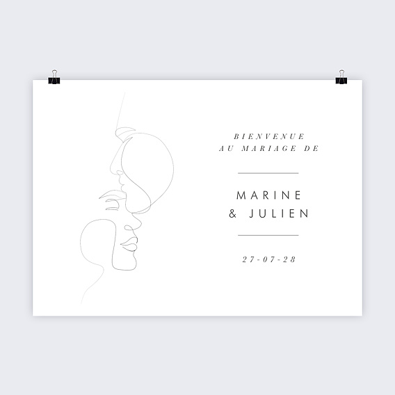 Panneau mariage Affection