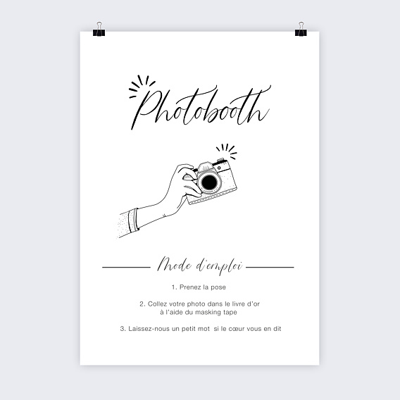 Panneau mariage Photobooth